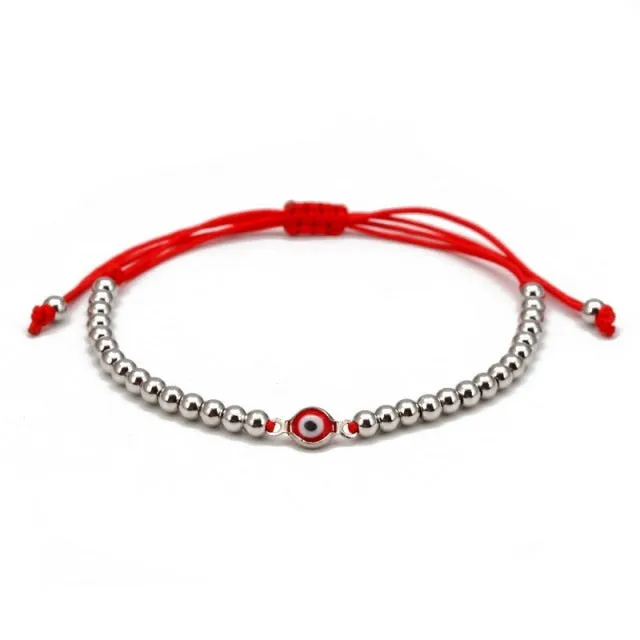 2021 Charm Blue Evil Eye Lucky Bracelet Glass Bead Bangle Women Men Jewelry Gift