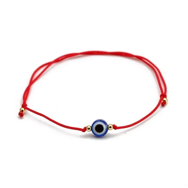 2021 Charm Blue Evil Eye Lucky Bracelet Glass Bead Bangle Women Men Jewelry Gift