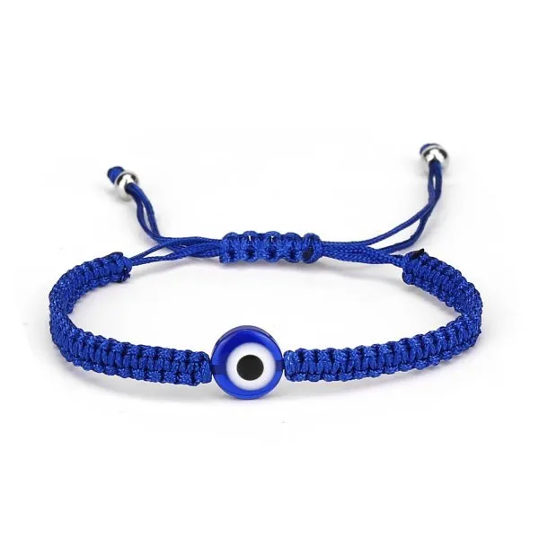 2021 Charm Blue Evil Eye Lucky Bracelet Glass Bead Bangle Women Men Jewelry Gift