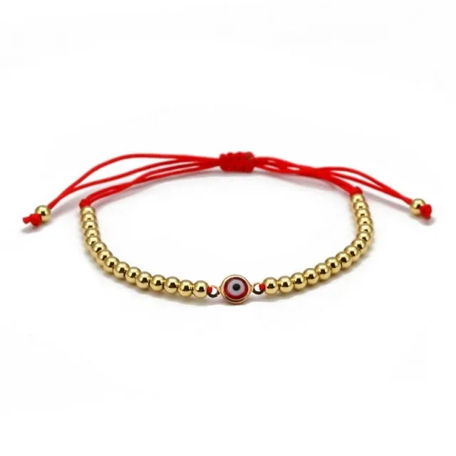 2021 Charm Blue Evil Eye Lucky Bracelet Glass Bead Bangle Women Men Jewelry Gift