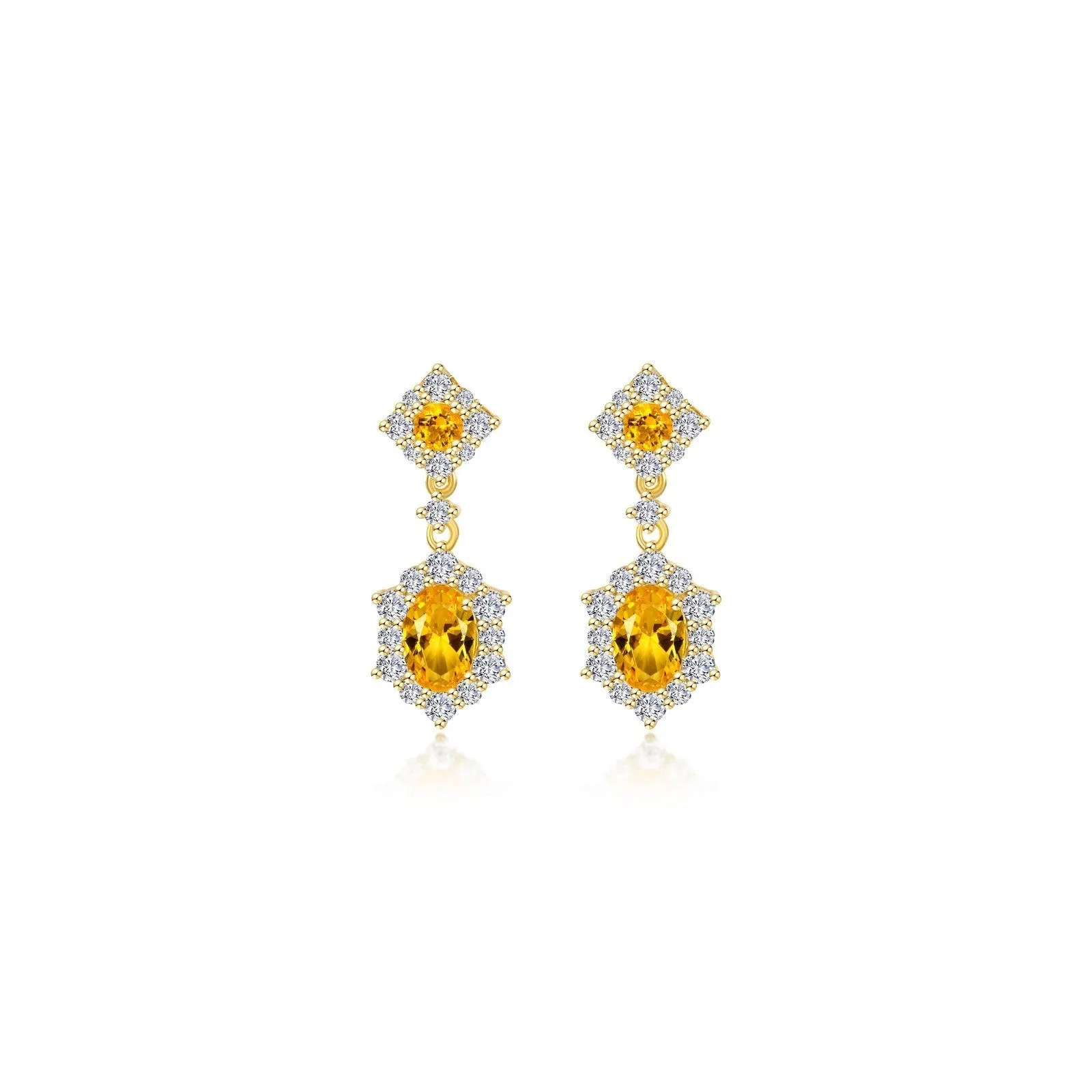 2.7 CTW Oval Halo Earrings E0593BTP00