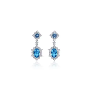 2.7 CTW Oval Halo Earrings E0593BTP00