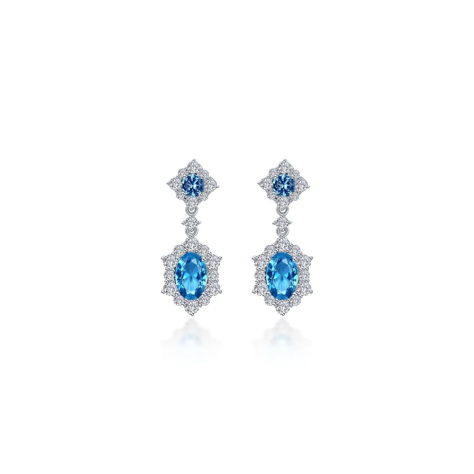 2.7 CTW Oval Halo Earrings E0593BTP00