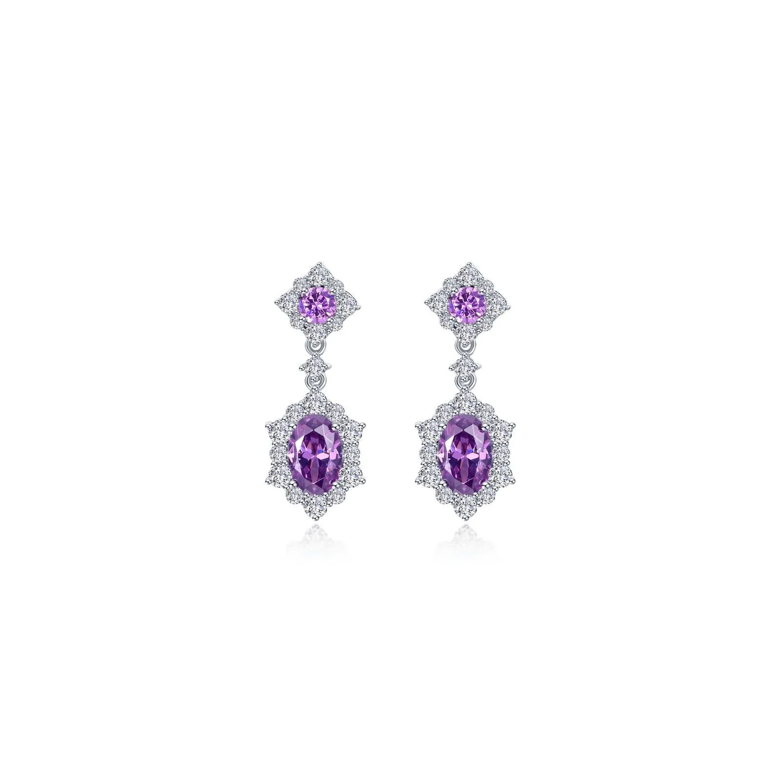 2.7 CTW Oval Halo Earrings E0593BTP00