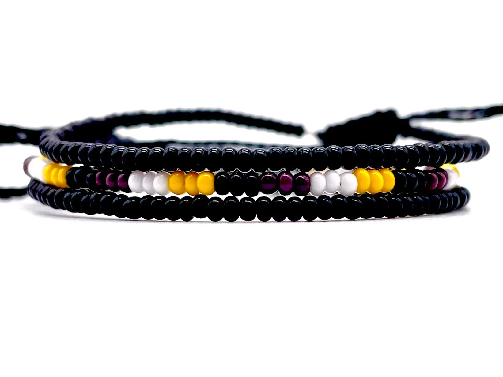 3-PACK Non-Binary Pride Adjustable Bracelet