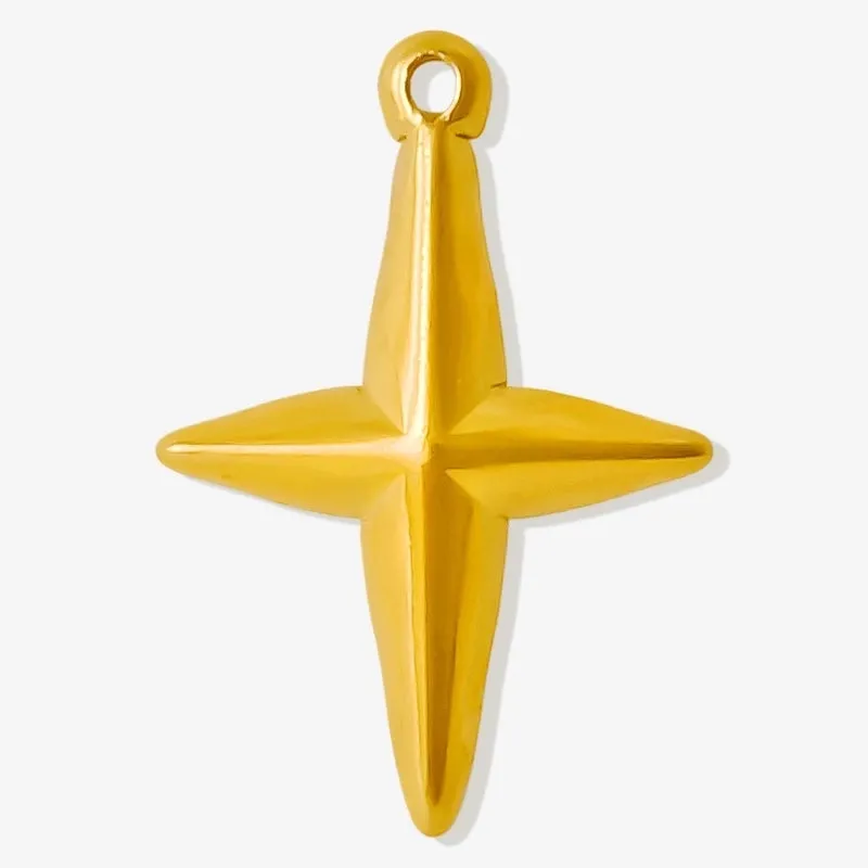 304 Stainless Steel Minimalist Star Pendant DIY Handmade Jewelry Accessories Design Necklace Pendant Parts In Stock