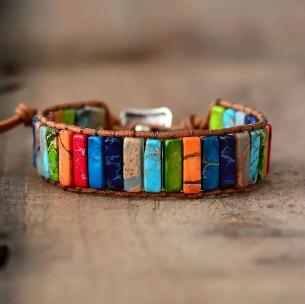 7 Chakras Plates Bracelet