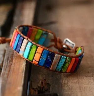 7 Chakras Plates Bracelet