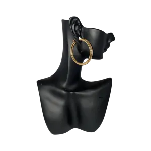9 Carat Yellow Gold Hoop Earrings (30mm)