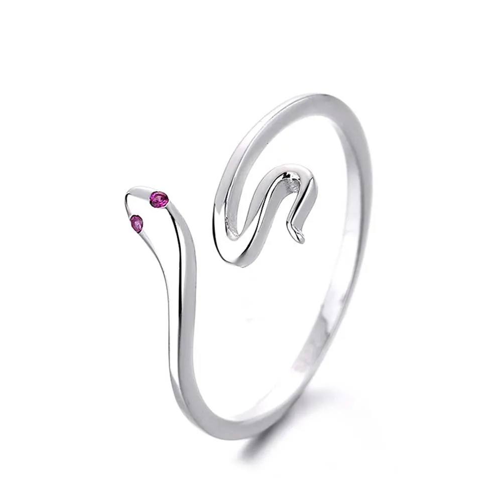 Adjustable Snake Ring Sterling Silver Snake Ring Openings Ring Gift for Her