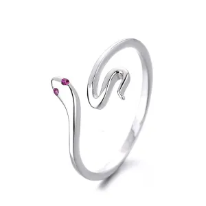 Adjustable Snake Ring Sterling Silver Snake Ring Openings Ring Gift for Her