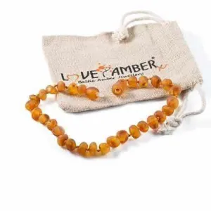 Adult Bees Knees Raw Honey Baltic Amber Anklet