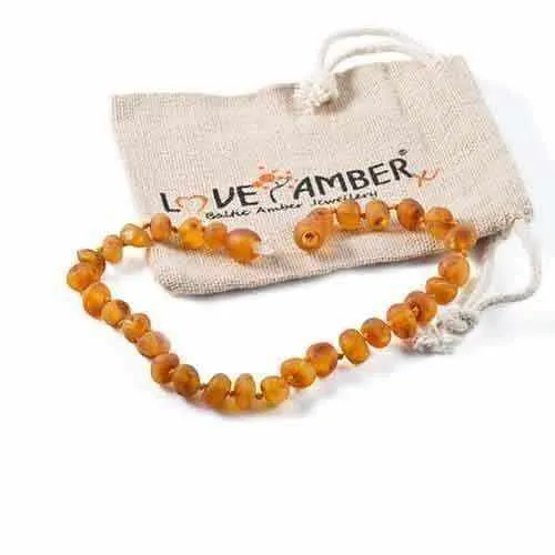 Adult Bees Knees Raw Honey Baltic Amber Anklet