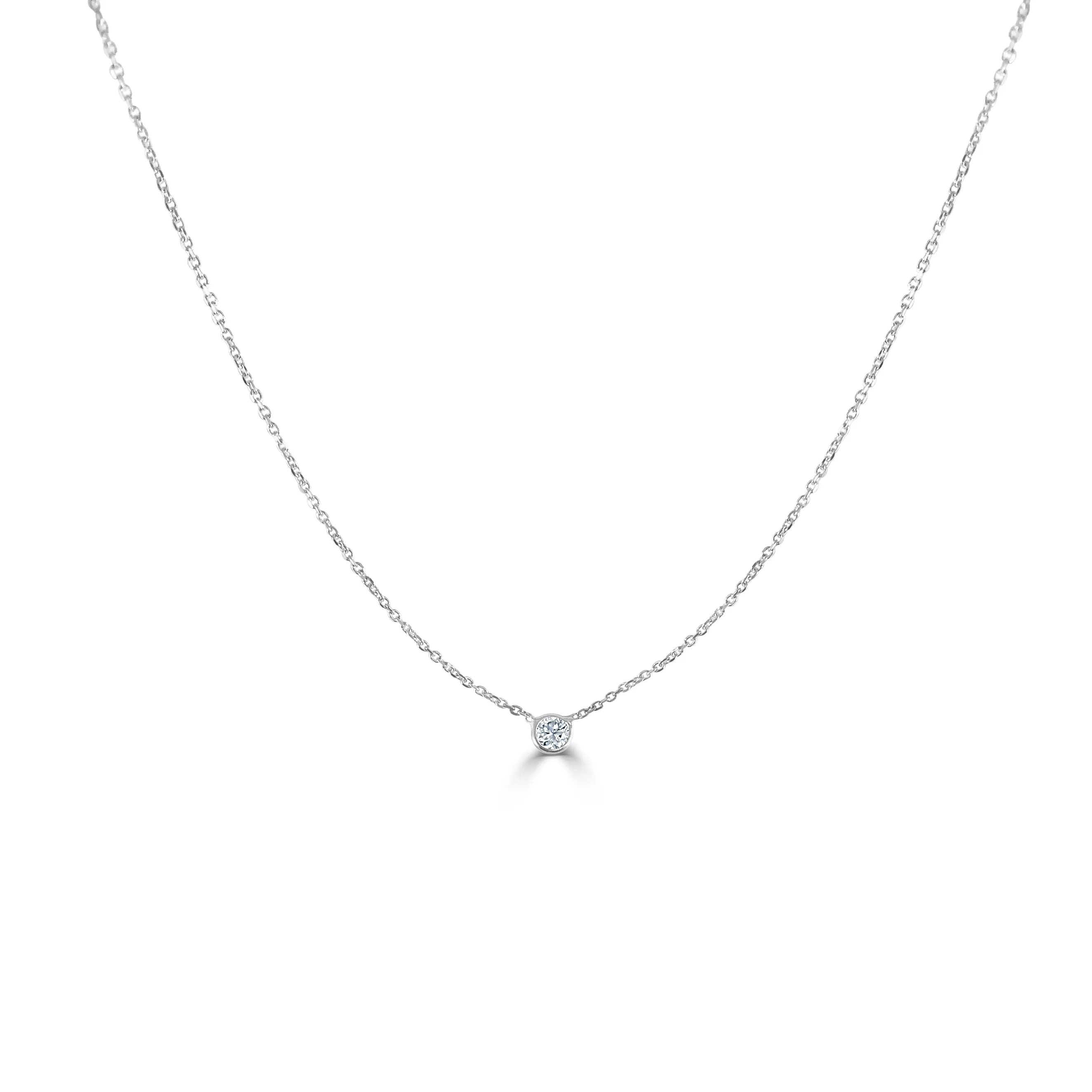 Annabelle Single Diamond Pendant Necklace 0.15 ct