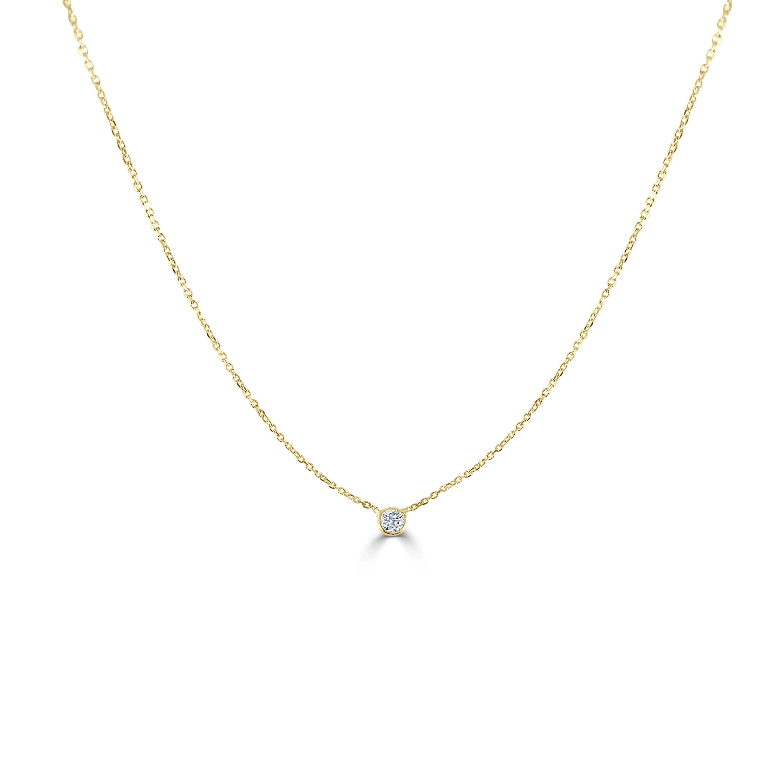 Annabelle Single Diamond Pendant Necklace 0.15 ct