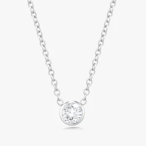 Annabelle Single Diamond Pendant Necklace 0.15 ct