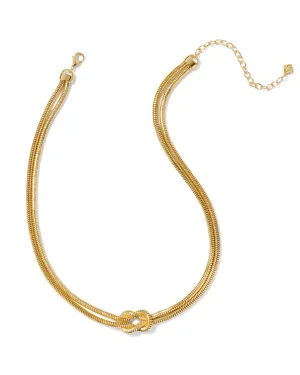 Annie Chain Gold Metal Necklace