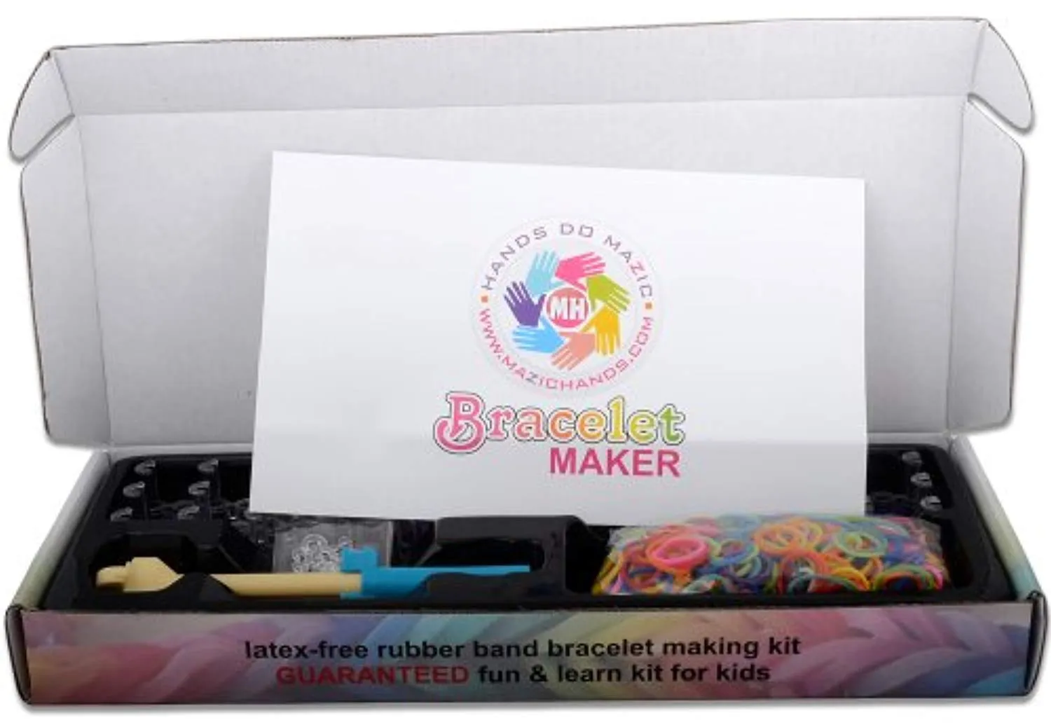 Arts and Crafts for Girls - Best Birthday Toys/DIY for Kids - Premium Bracelet(Jewelry) Making Kit - Friendship Bracelets Maker/Craft Kits with Loom,Rubber Bands