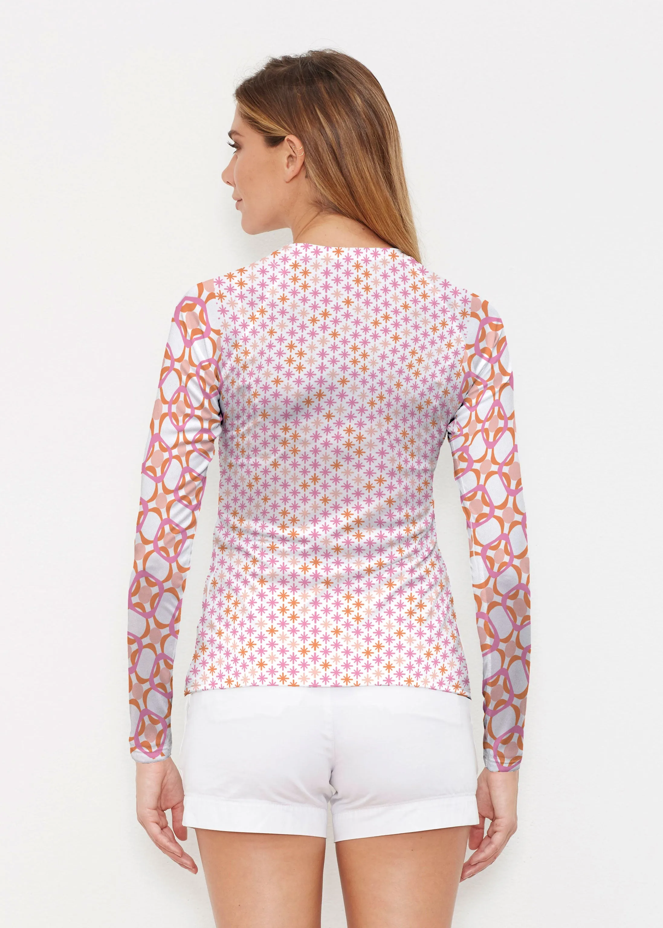 Bangles & Dots (8022) ~ Long Sleeve Rash Guard