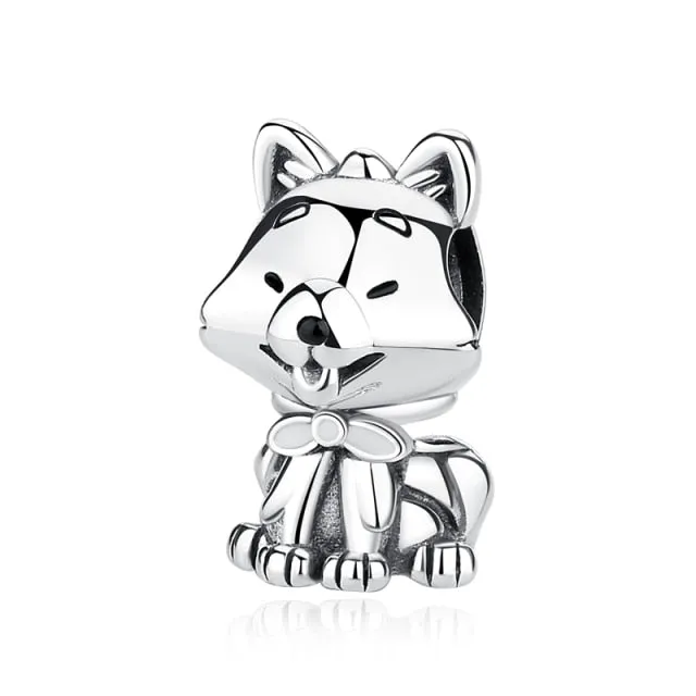 Bead Love Dog Paw Pendant Charms