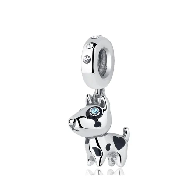 Bead Love Dog Paw Pendant Charms