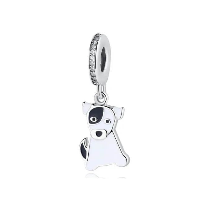 Bead Love Dog Paw Pendant Charms