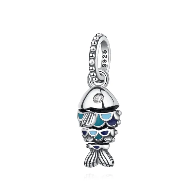 Bead Love Dog Paw Pendant Charms