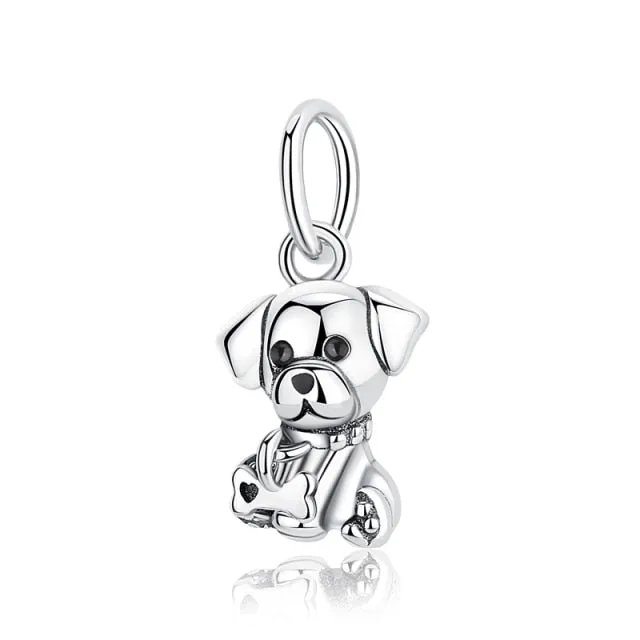 Bead Love Dog Paw Pendant Charms