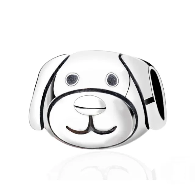 Bead Love Dog Paw Pendant Charms