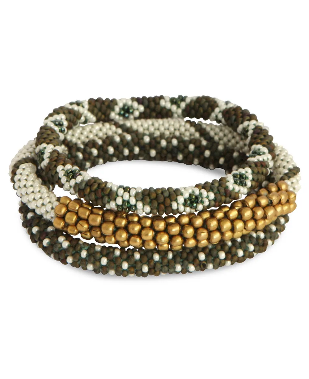 Beaded Roll-On Glam Bracelets, Nepal