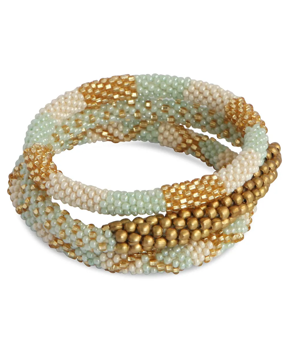 Beaded Roll-On Glam Bracelets, Nepal