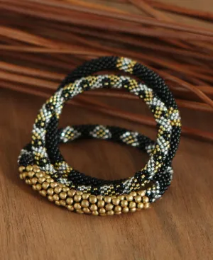 Beaded Roll-On Glam Bracelets, Nepal