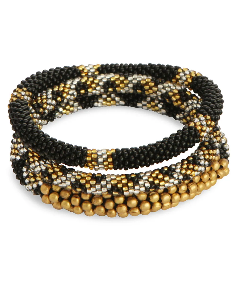 Beaded Roll-On Glam Bracelets, Nepal