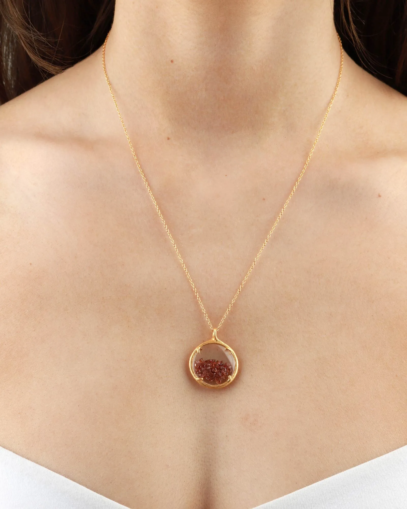 Birthstone Shaker Necklace I Small