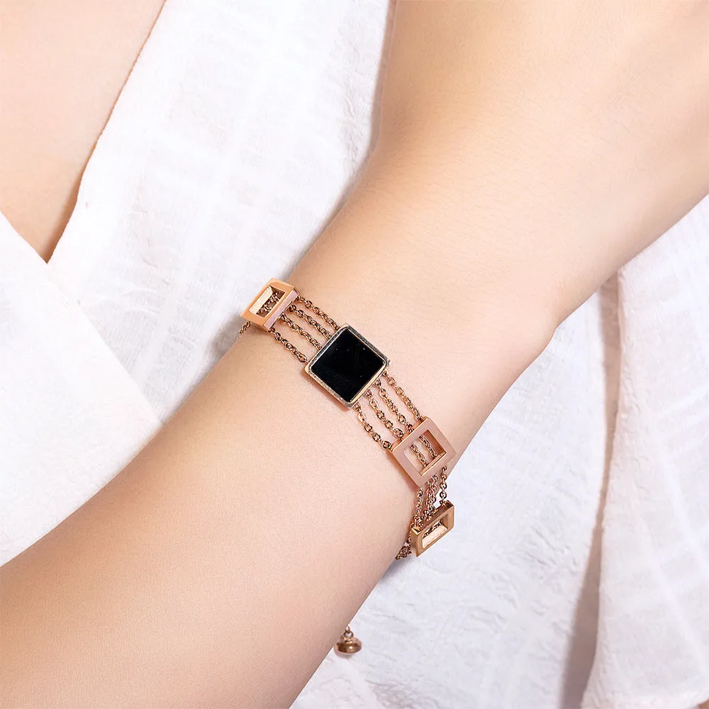 Boxed Glamourous Geometric Earrings and Bracelet Set