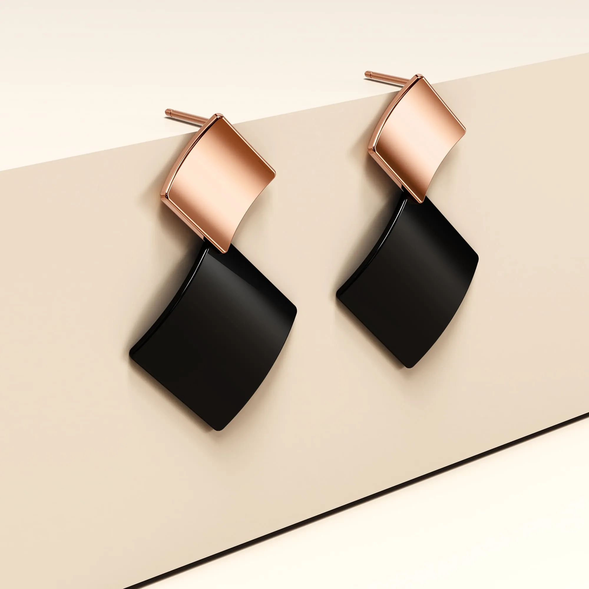 Boxed Glamourous Geometric Earrings and Bracelet Set