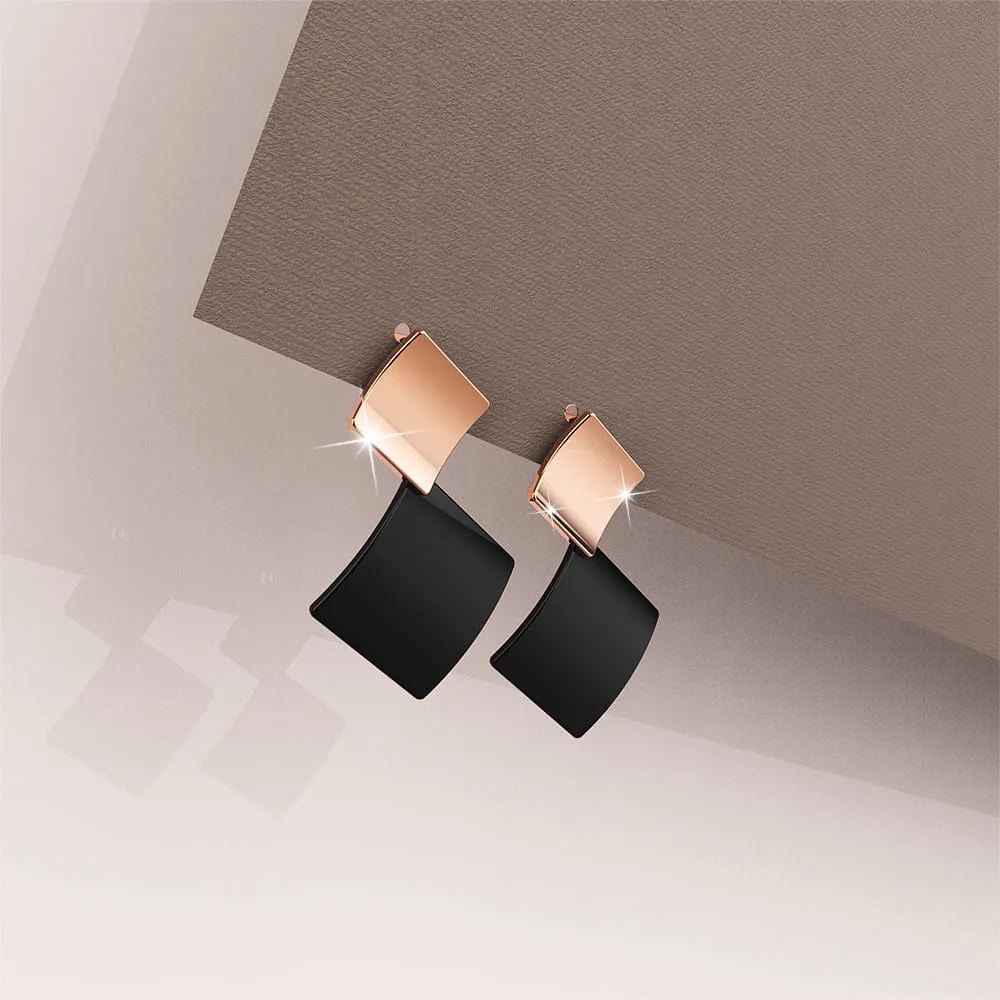 Boxed Glamourous Geometric Earrings and Bracelet Set
