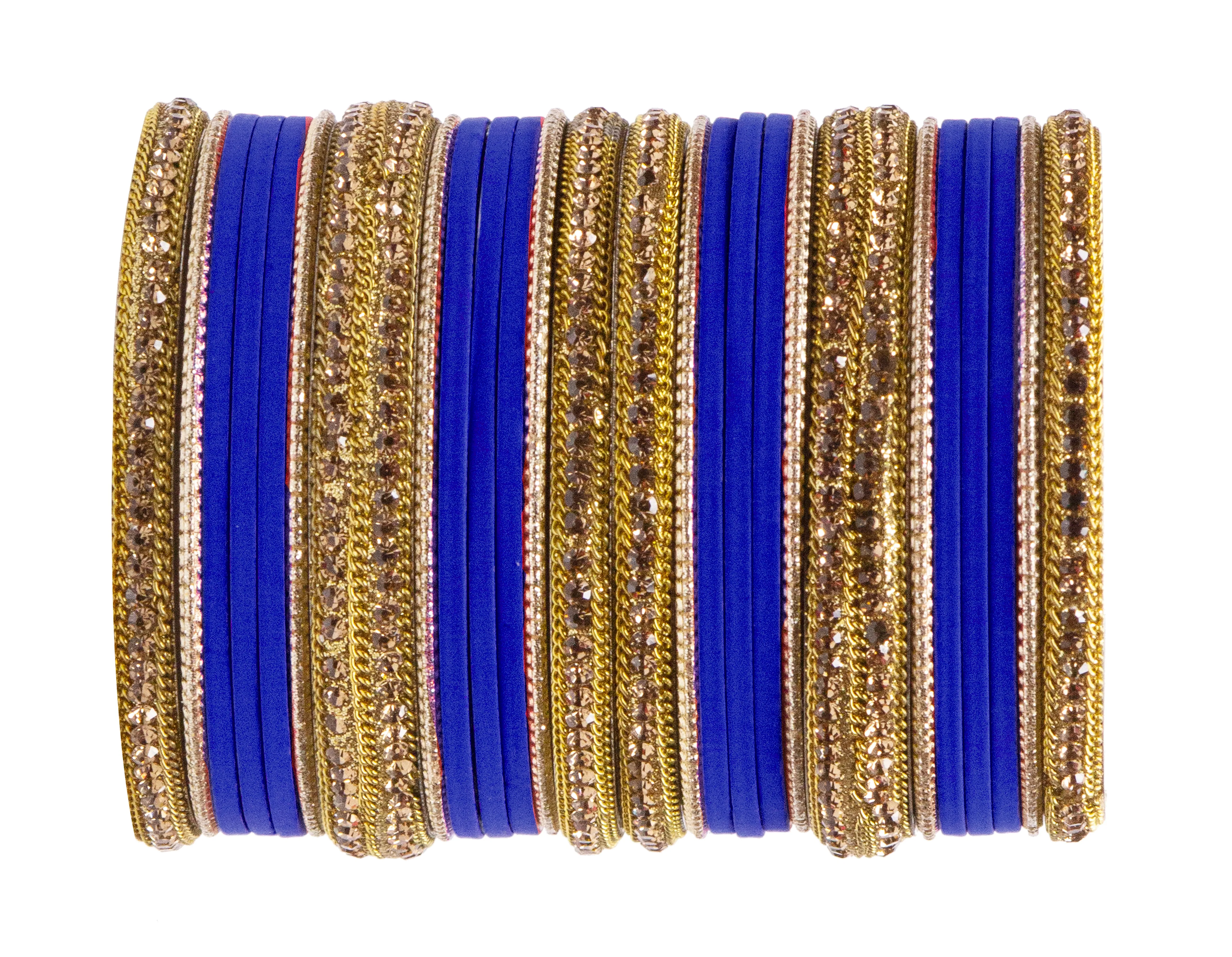 Bridal Kundan Bangles Set Plain Metal Charm Bracelet For Women Indian