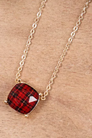 BUFFALO CHECKERED CHAIN NECKLACE