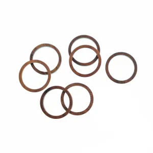 BULK 10 Linking Ring Natural Wood Charms 2 Sided - WP560