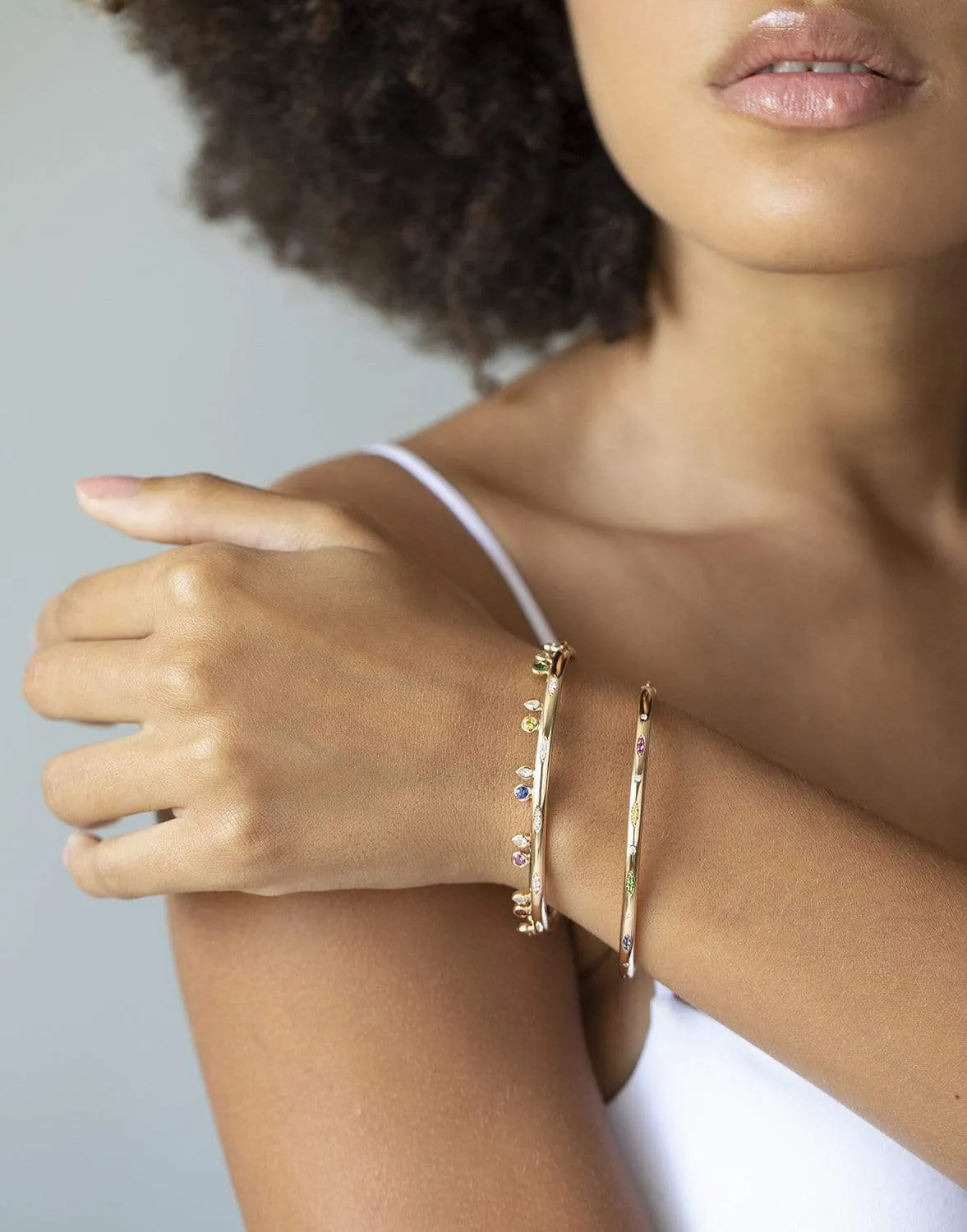 Candy Gypsy Bangle - Rose Gold