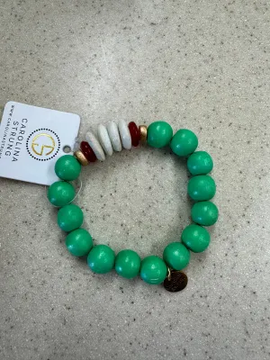 Carolina Strung- Palmer Bracelet-White