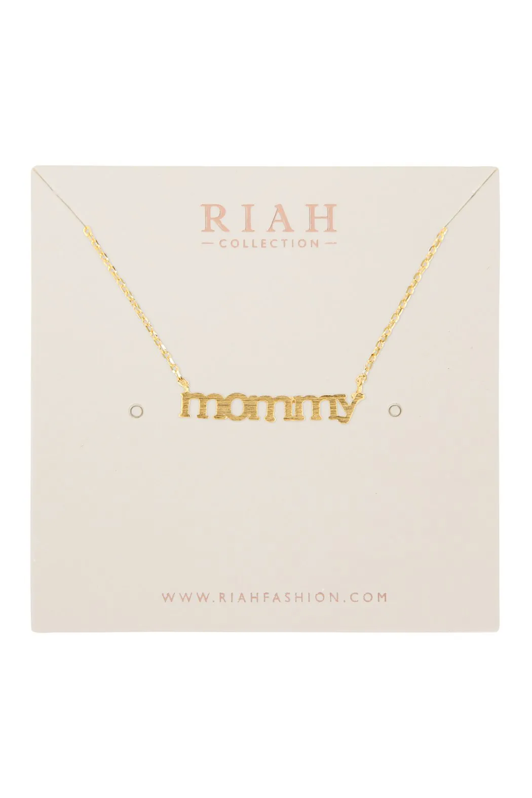 Cast "Mommy" Pave Necklace