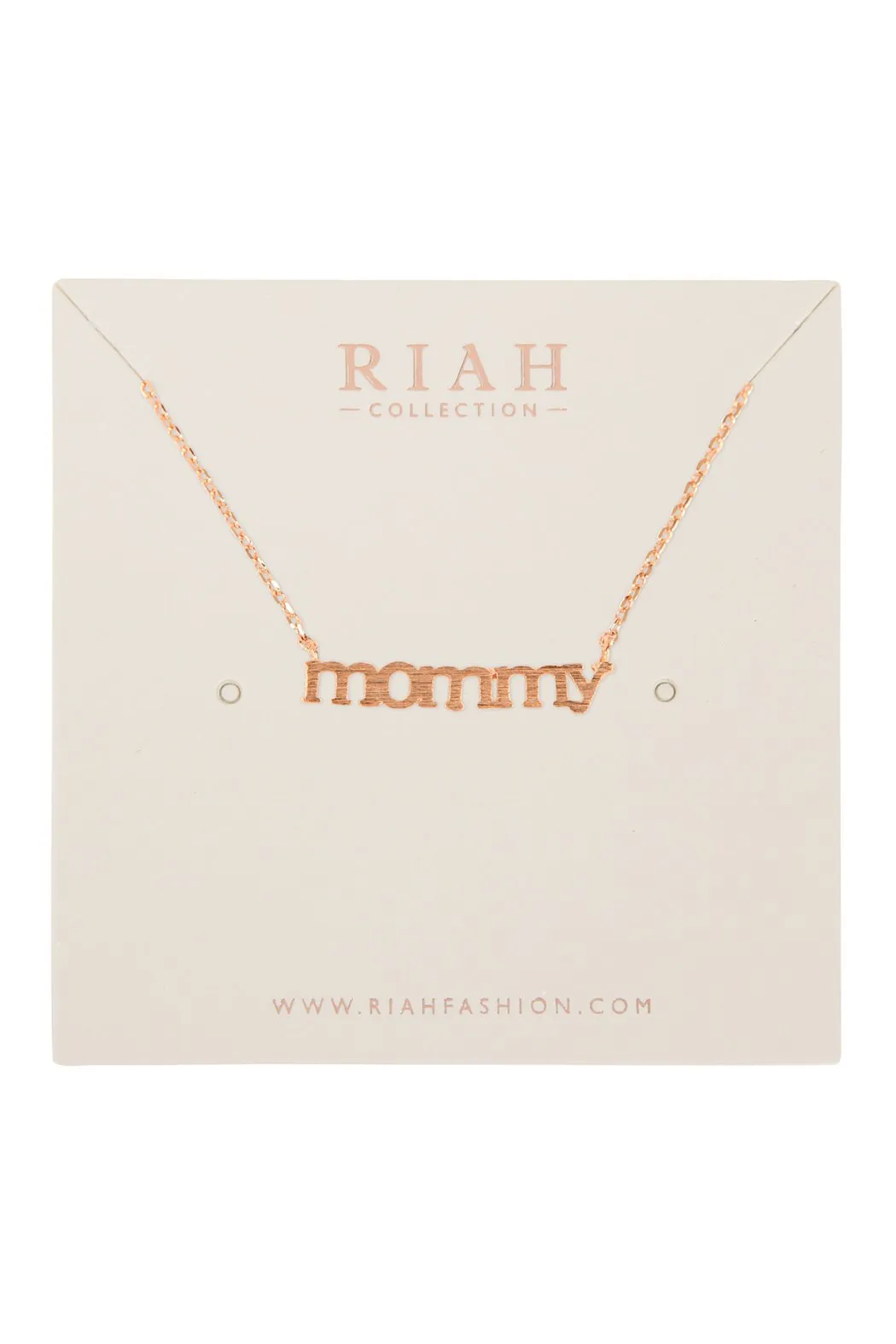 Cast "Mommy" Pave Necklace