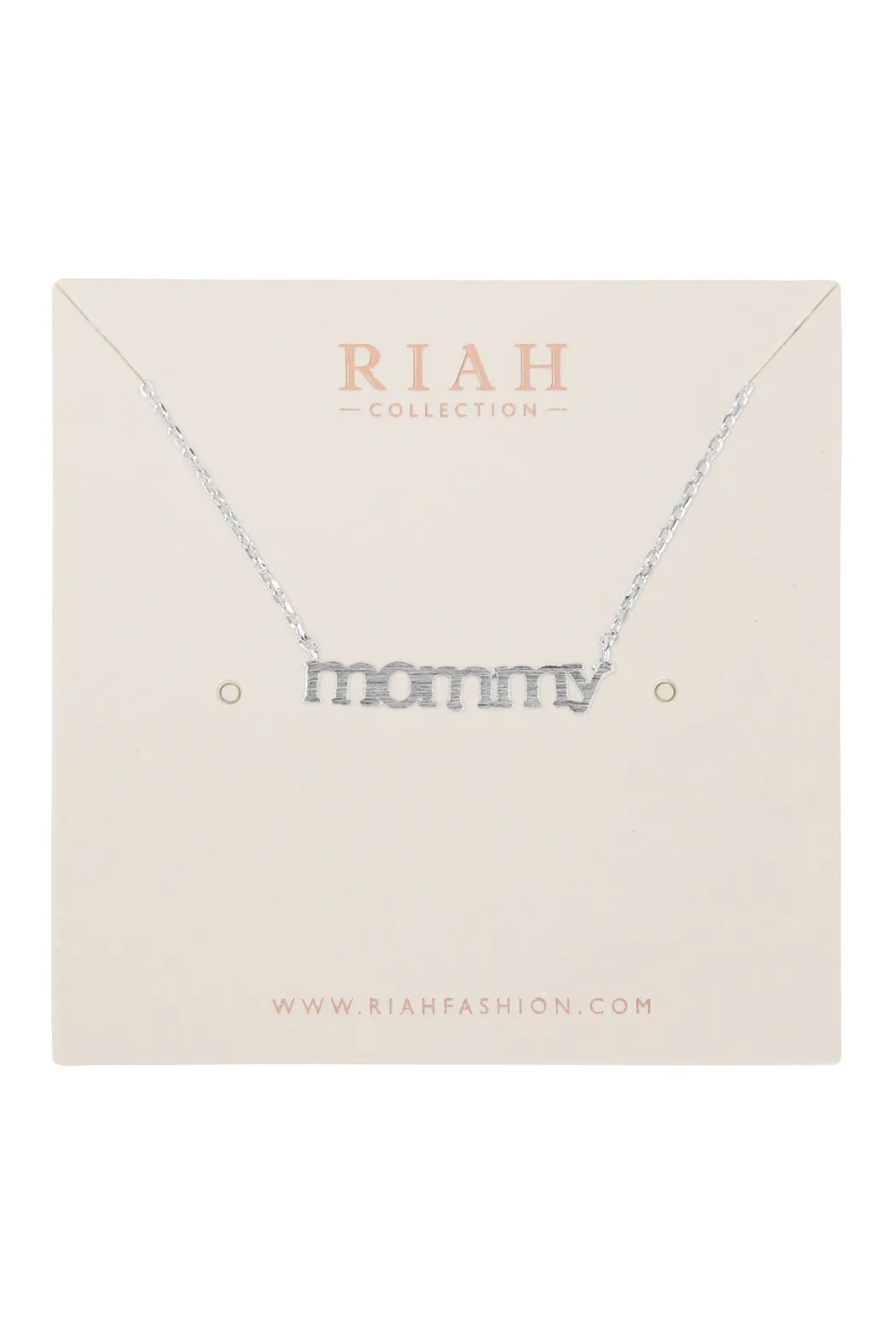 Cast "Mommy" Pave Necklace