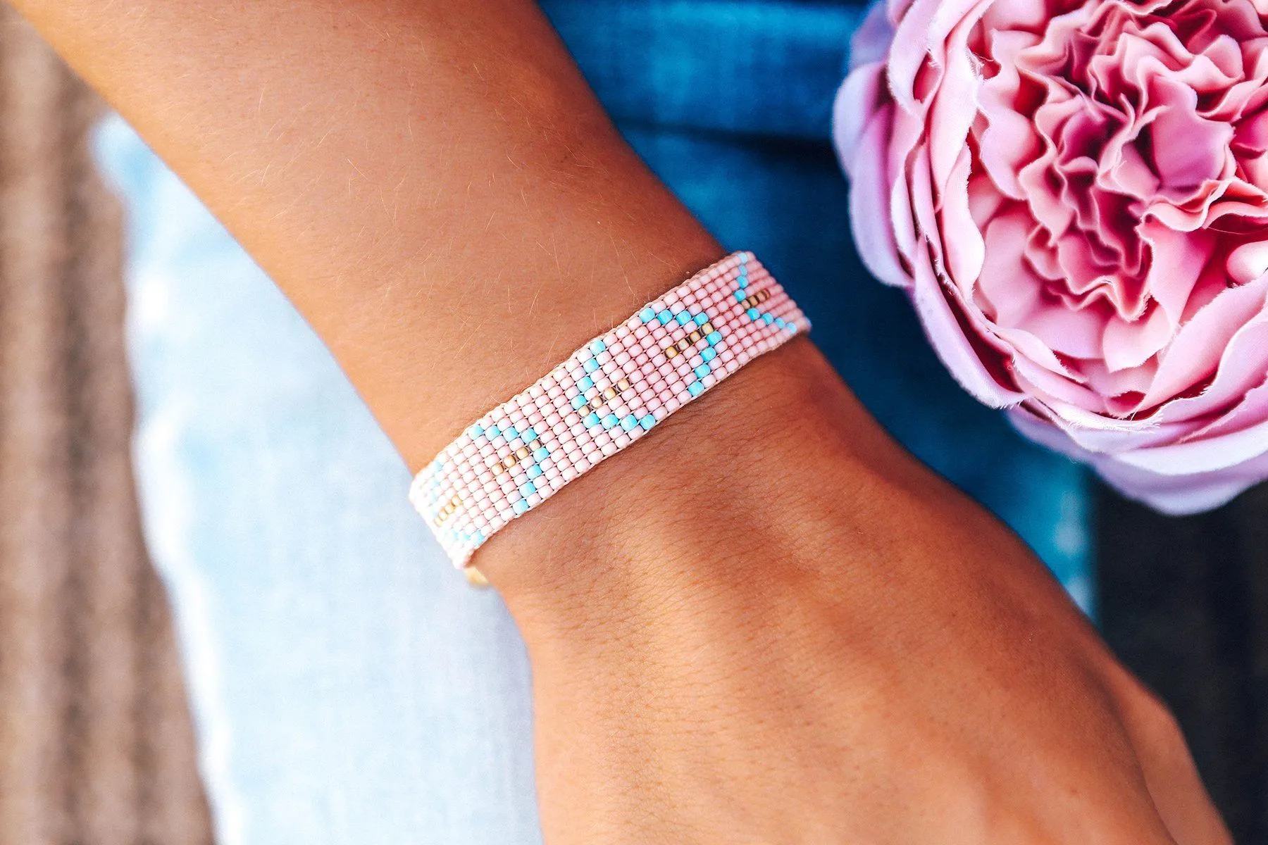Chevron Beaded Bracelet