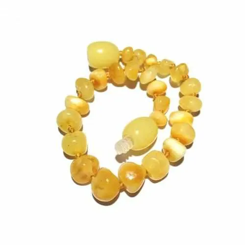 Child Ambrosia Polished Butterscotch Baltic Amber Anklet Bracelet