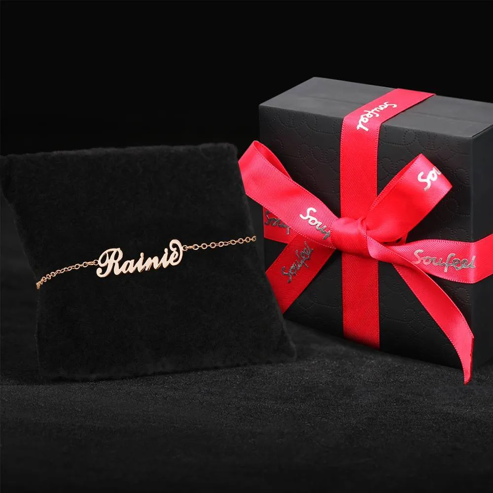 Children's Name Bracelet Rose Gold Plated - Length Adjustable