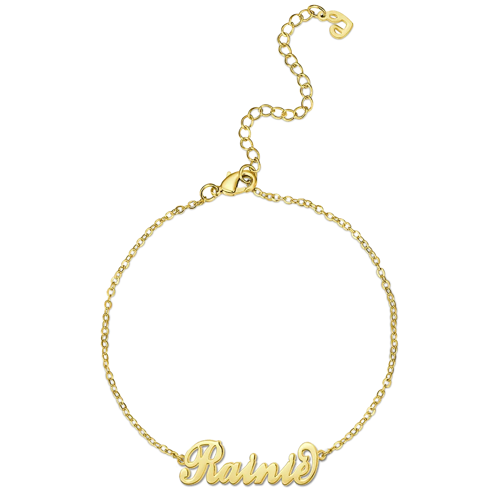 Children's Name Bracelet Rose Gold Plated - Length Adjustable