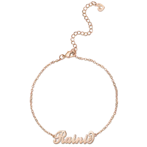 Children's Name Bracelet Rose Gold Plated - Length Adjustable